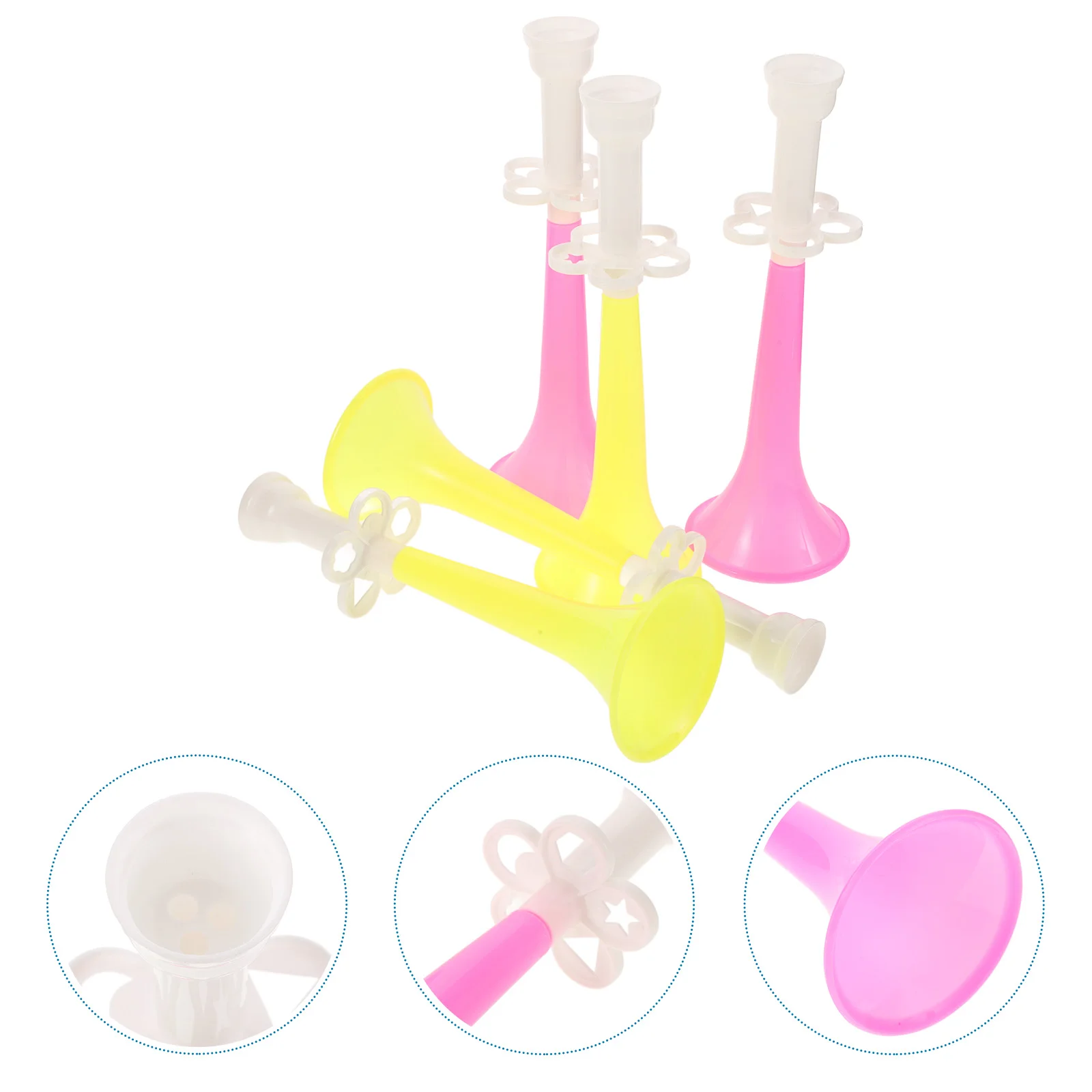 

5 Pcs Plastic Speaker Graduation Party Noise Maker Children's Trumpet Toy Cheer Horn Plum Bossom