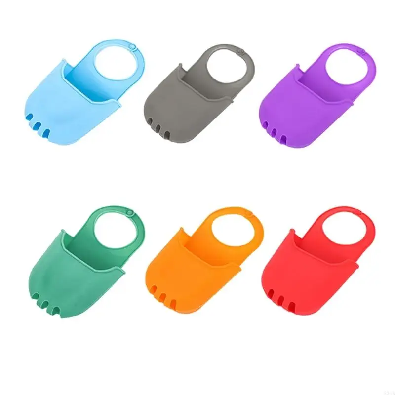 Bolsa almacenamiento para fregadero silicona E06A, bolsa almacenamiento para colgar en fregadero, soporte para para