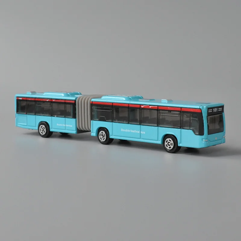 1:120 Scale Diecast Metal Model Toy Articulated Hinged City Bus Free Wheeling Miniature Replica