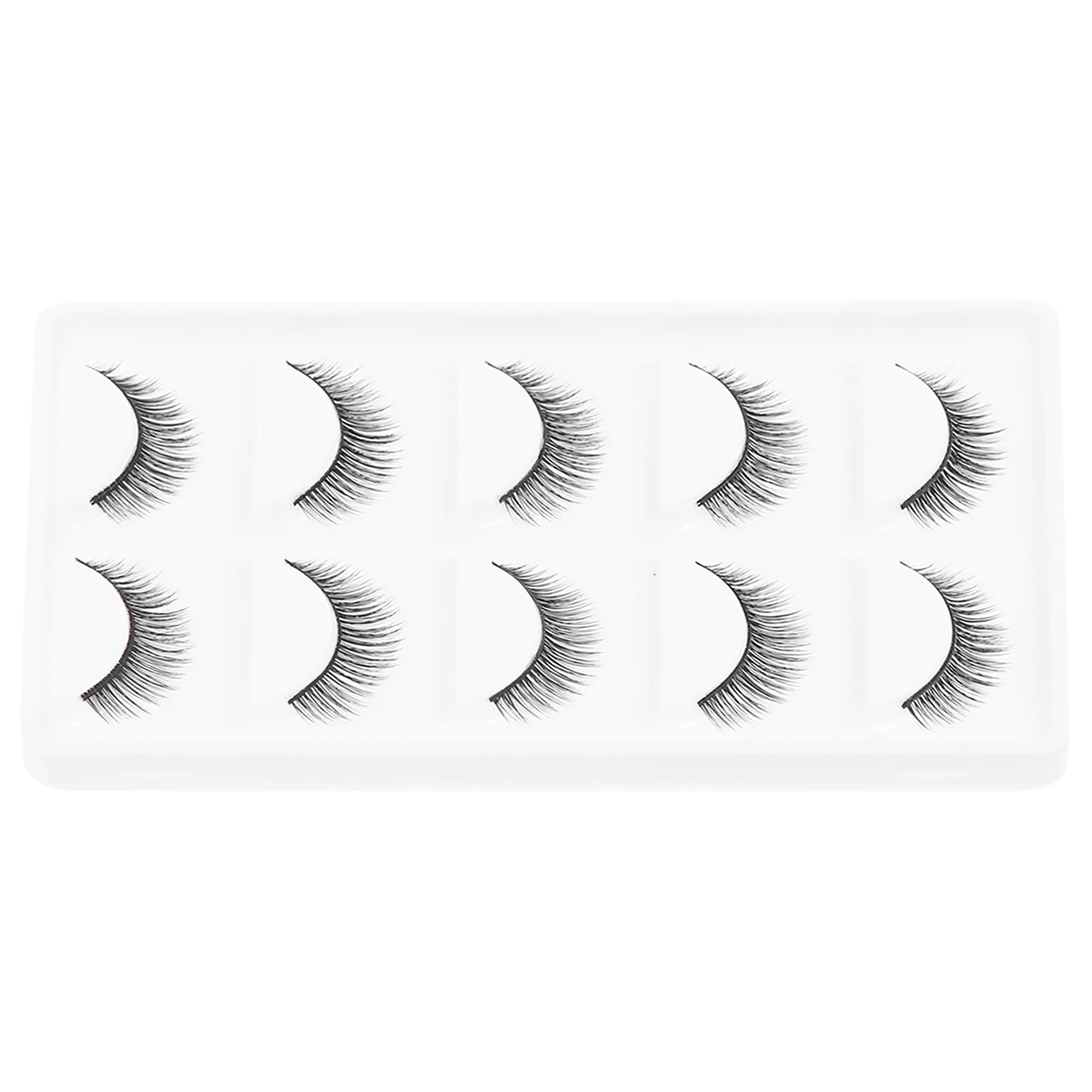 Ciglia finte 5 paia di ciglia spesse in fibra densa Estensione trucco naturale per ciglia ricci da palcoscenico quotidiano per matrimoni