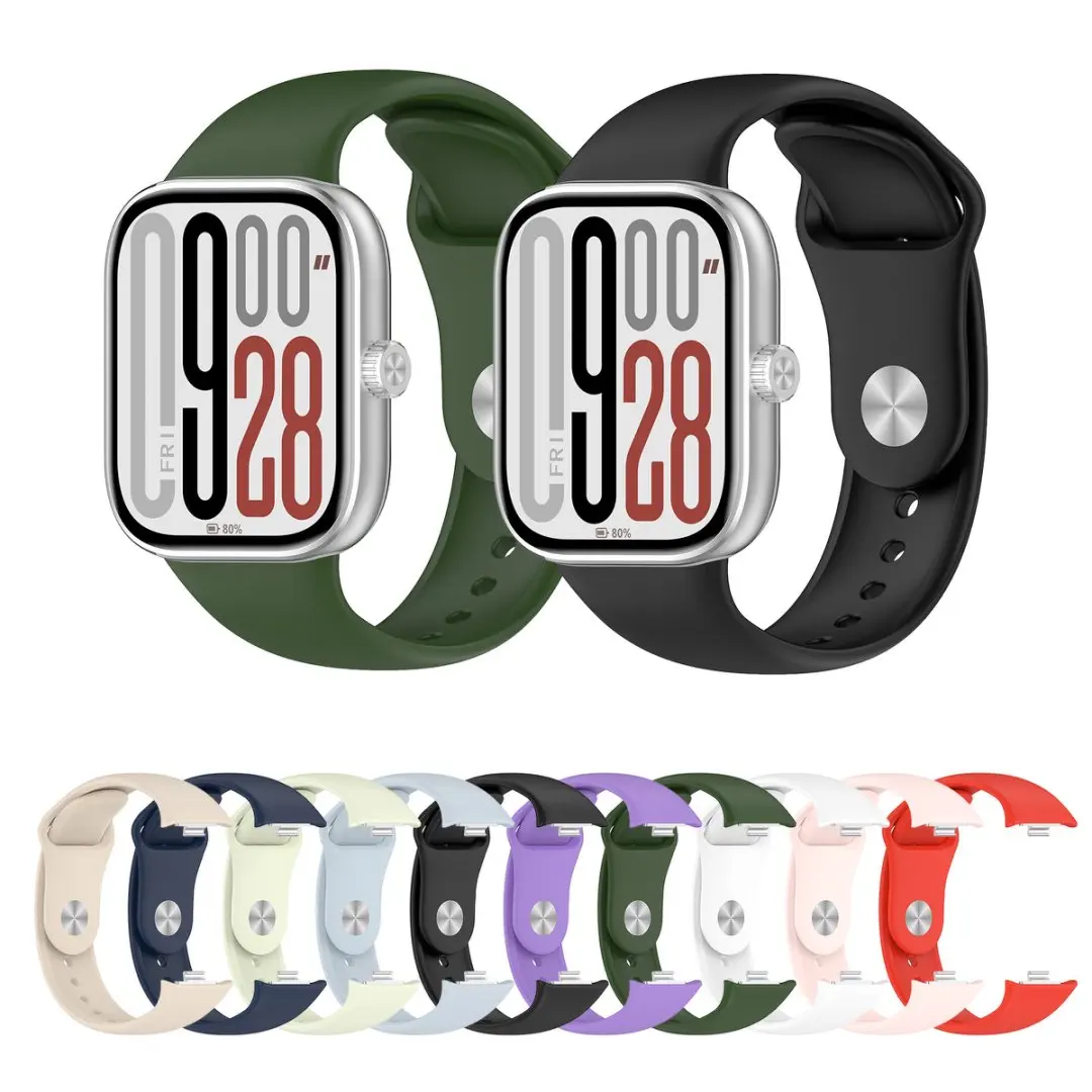 Мягкий силиконовый ремешок для Redmi Watch 4 5, ремешки для умных часов Xiaomi Band 8 Pro/Mi Band 9 Pro ﻿