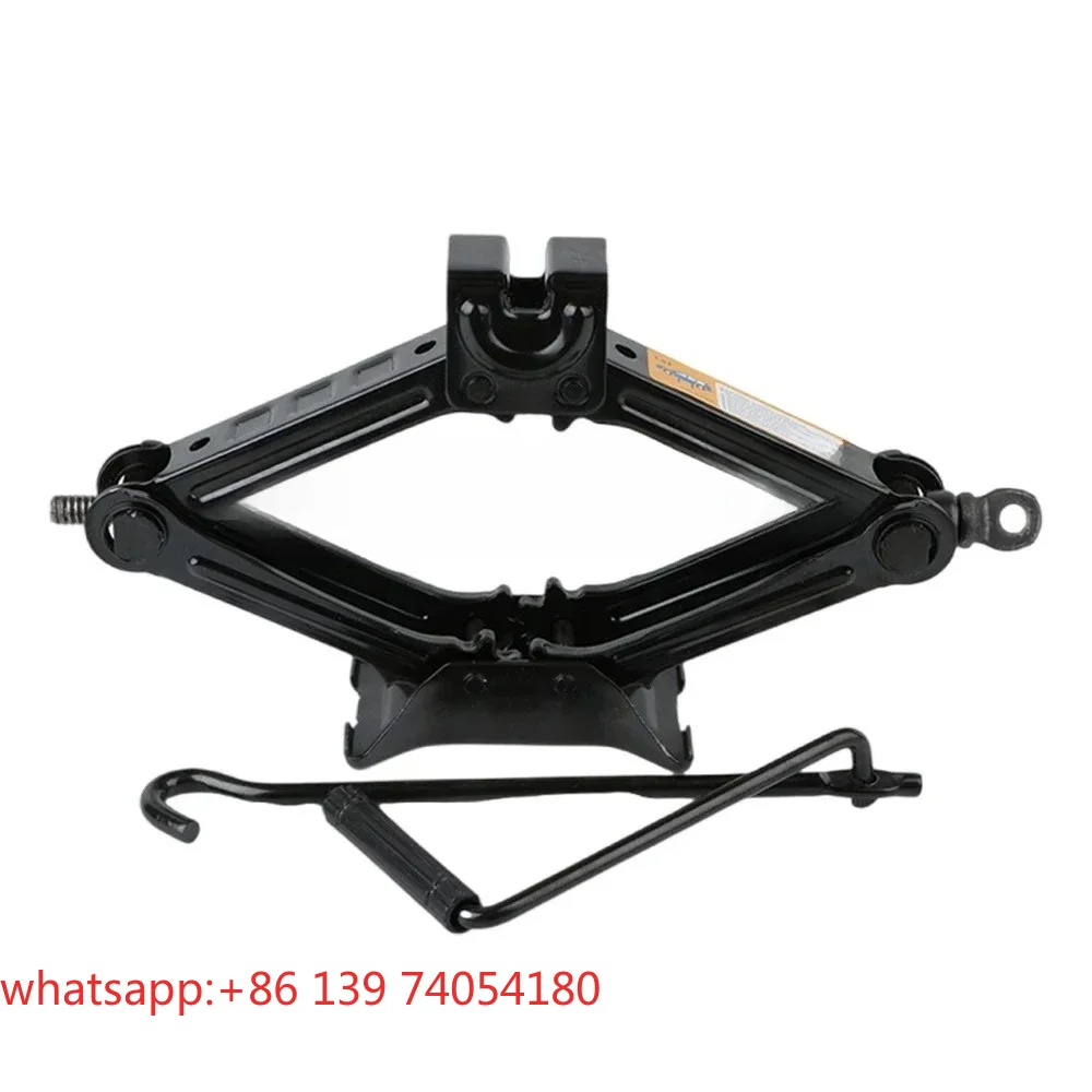 2T Manual Car Jack Foldable Handle Scissor Jack Heavy Duty Quick Lift 100-390mm Car Truck General Thick Steel Plate Repair Tool