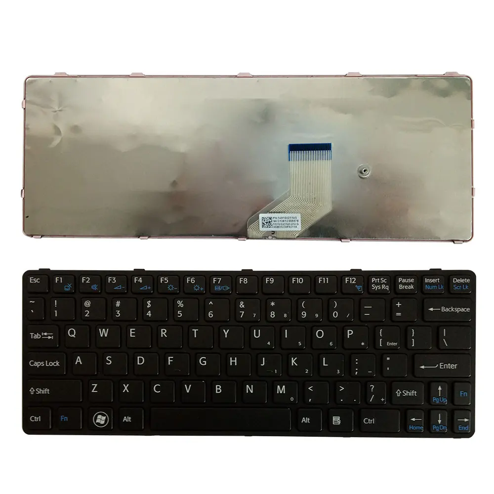 

US Laptop Keyboard for SONY VAIO SVE11 SVE11113FXB SVE11115EG 15ELW English Layout Black With Frame