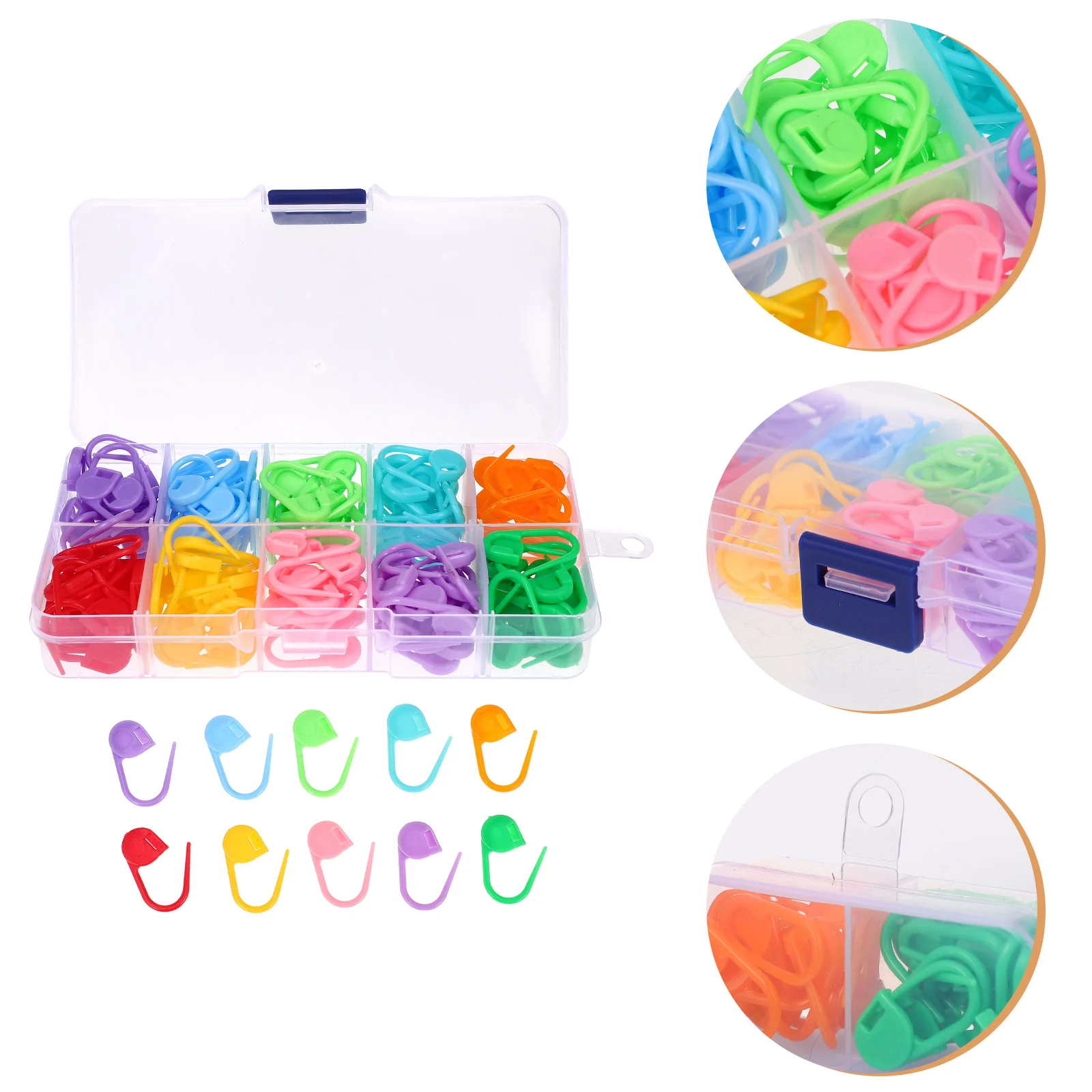 

150 Pcs Mark Buckle Knitting Stitch Markers Machine and Crochet Accessories Abs Locking