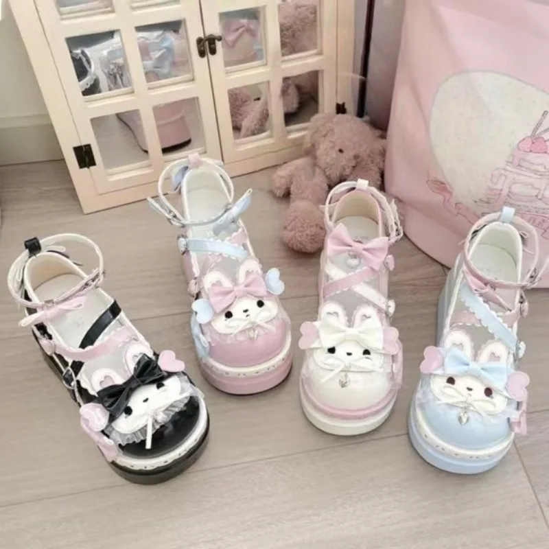 

Женские туфли-лодочки Мэри Джейн на очень высоком каблуке и платформе, весенние женские сандалии на танкетке с пряжкой на ремне, классические милые милые женские туфли в стиле Лолиты