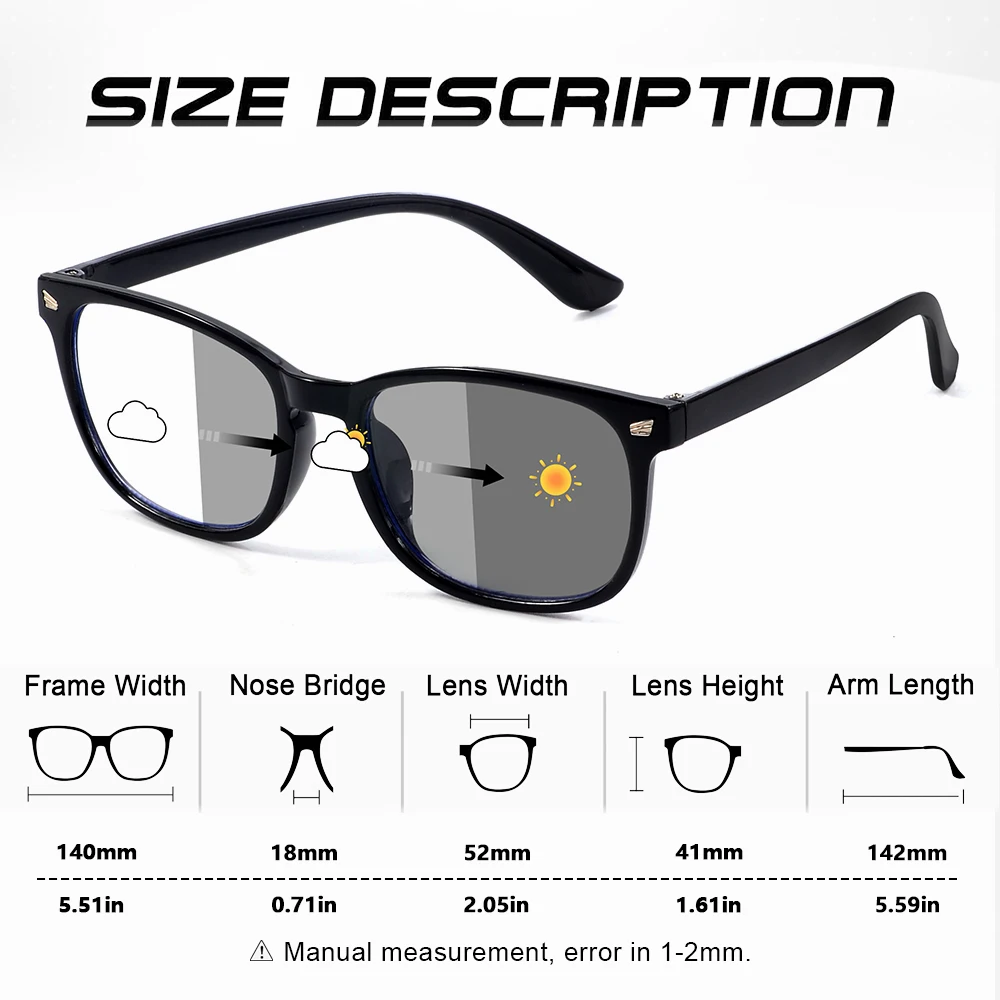 CRIXALIS 2 pezzi occhiali da sole fotocromatici casual per uomini e donne che corrono pesca occhiali da sole paralume antiriflesso UV400