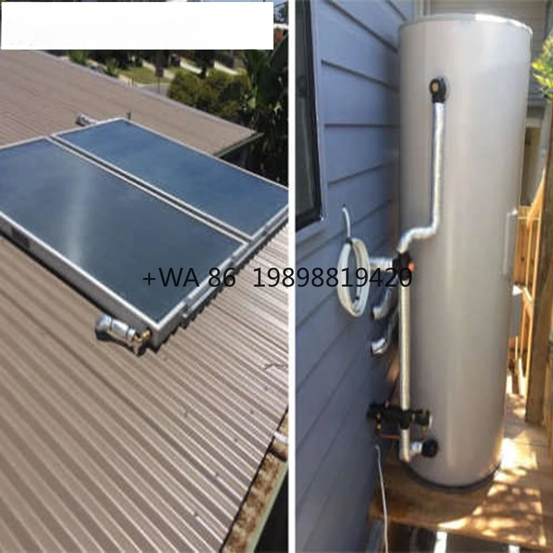 Certified 100L-1000L Capacity Design Split Solar Heater Flat Plate Collector for Hotels/Resorts