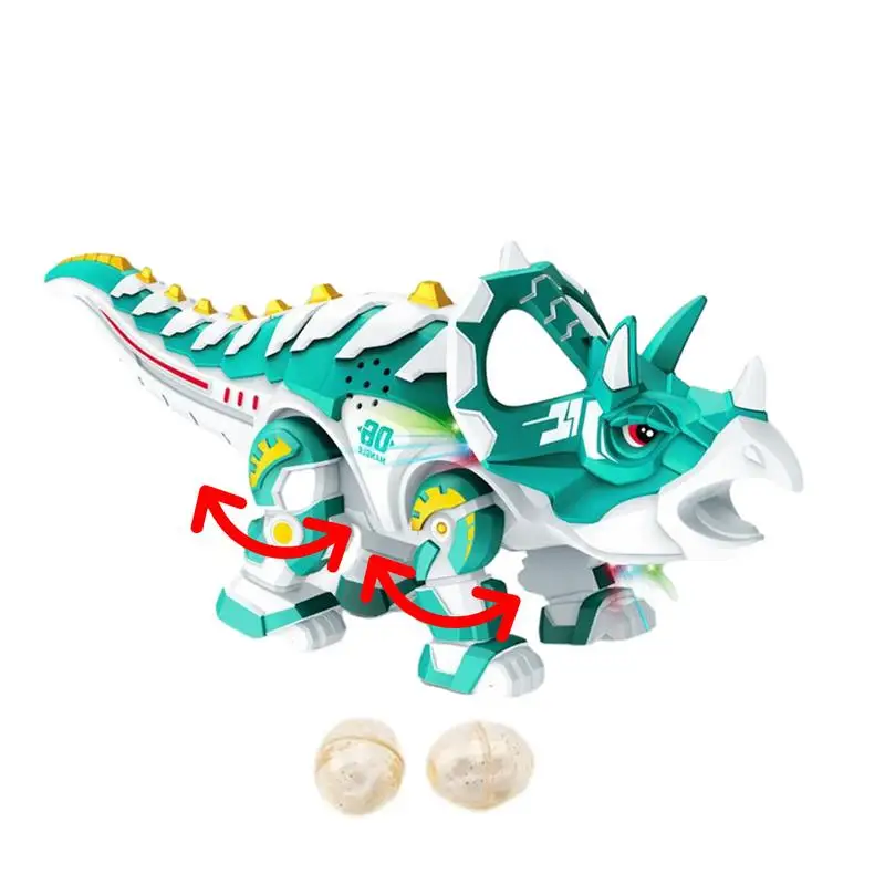 

Dinosaur Toys For Boys Electric Walking Triceratops Dinosaur Toy Reusable Moving Walking Simulation Animal Toy For Kids Children