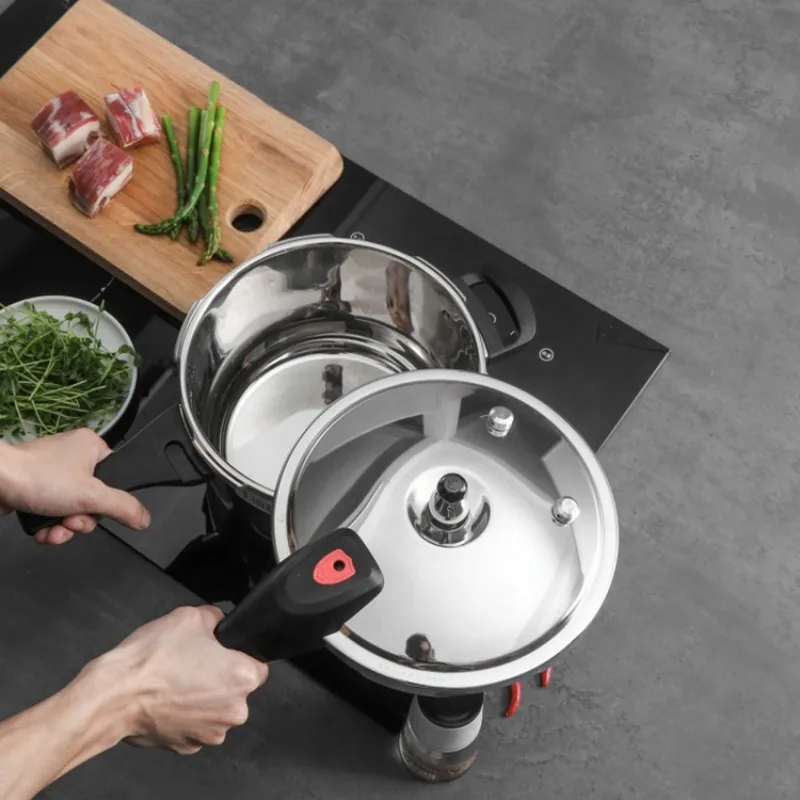 Hot Selling Energy Saving Cookware Eco-Friendly Gas and Induction 3-8L Pressure Cookware Stainless Steel Pressure Cooker