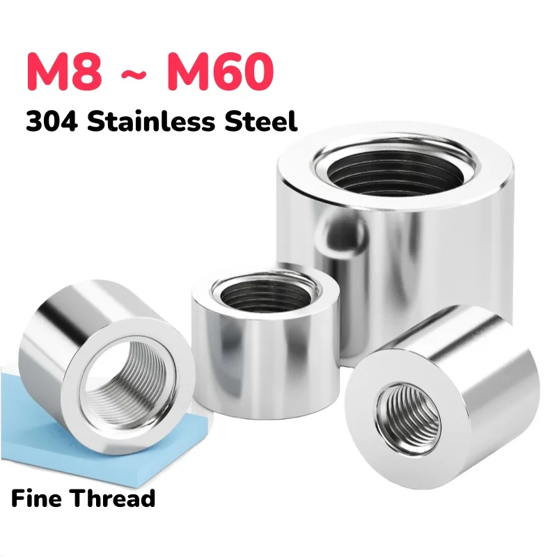 304 Stainless Steel Internal Thread Welded Plug Internal Thread Welded Base M8 ~ M60