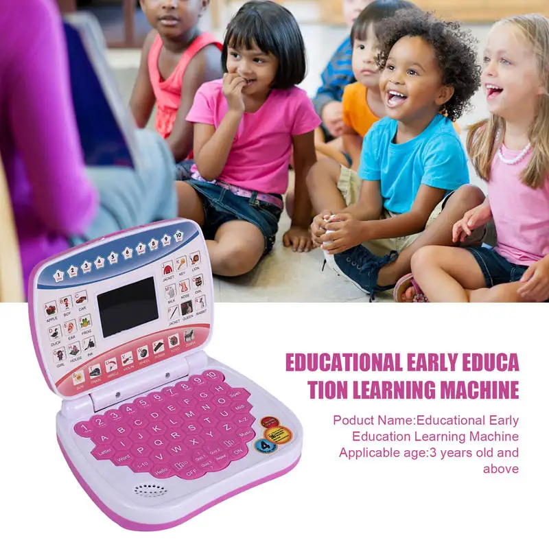 Electronic Preschool Language Educação Brinquedos, computador portátil, máquina de aprendizagem, criança, criança, criança, presente