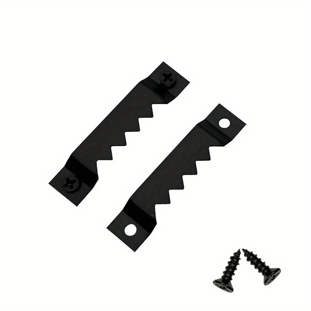 1set Mirror Small Sawtooth Hooks with Screws Single-Sided Small Serrated Hook Wall Picture Hangers Oil Painting Home Accessories