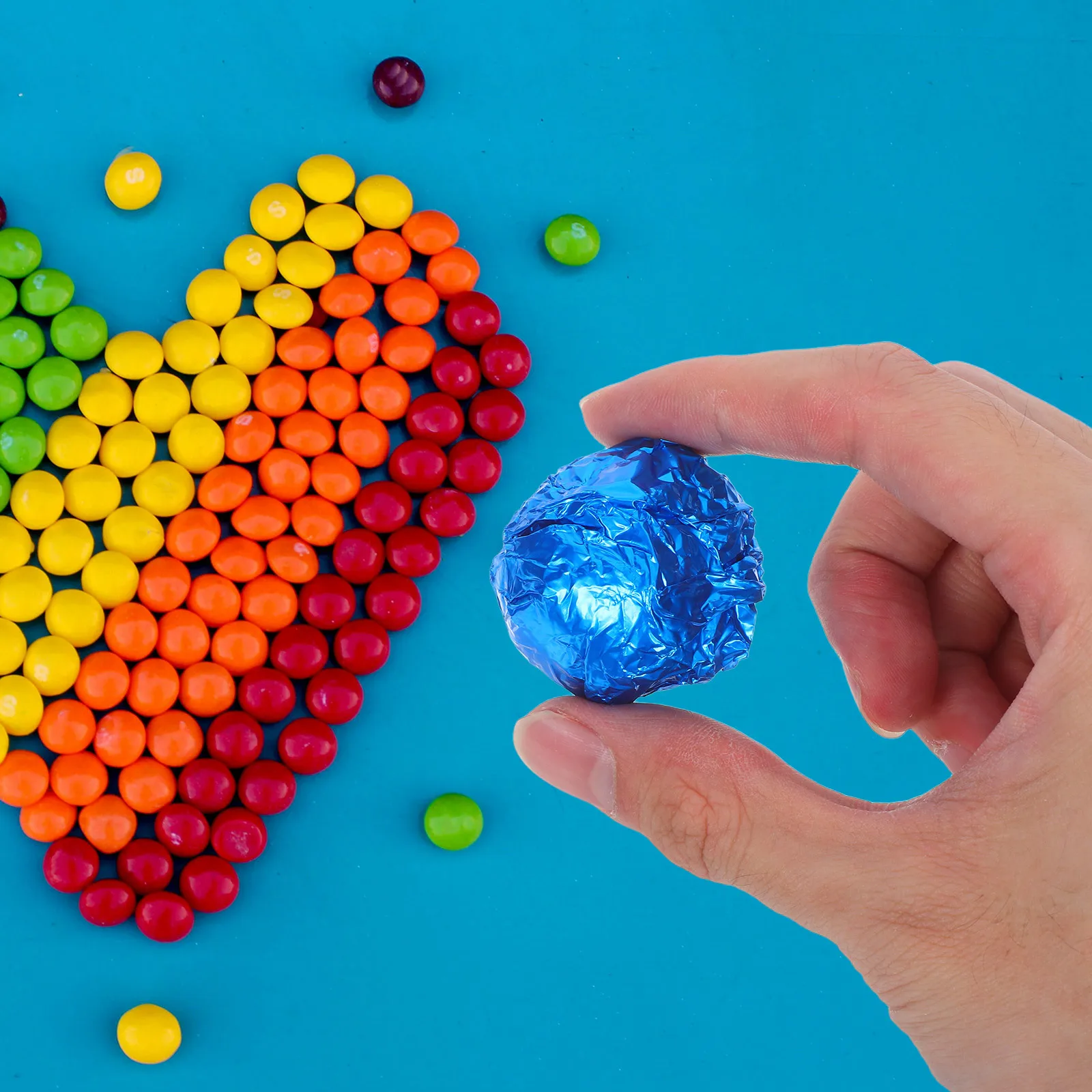 100Pcs Bbq Tin Foil Food Packaging Safe Grilled Meat Odor Isolation Home Kitchen Use Aluminum Foil Candy Wrapper