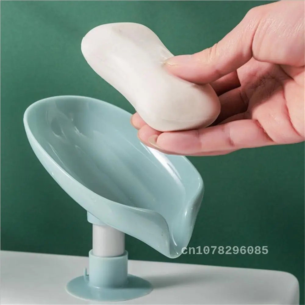 

Leaf-Shaped Soap Dish, Soap Holder, Perforated, Free Standing Suction Cup, Drain Rack, Toilet, Laundry Box, Bathroom Accessories