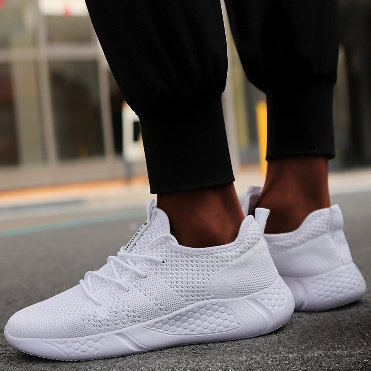 Men Light Running Shoes Breathable Lace-Up Jogging Shoes for Man Sneakers Anti-Odor Men\'s Casual Shoes Drop Shipping