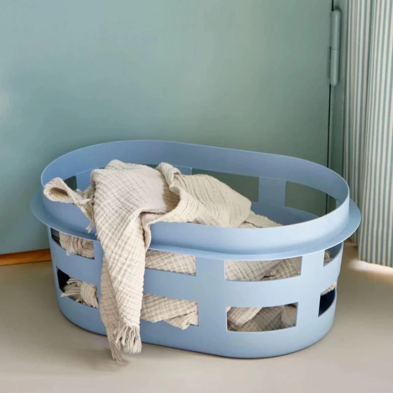 Large Storage Baskets Bathroom Laundry Basket Living Room Clothing Toy Organizer Basket Multifunction Home Organization