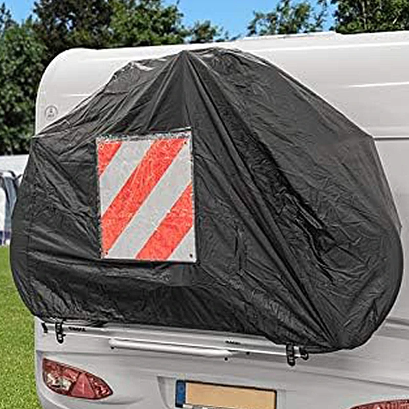 1Pc Universal Motorhome Rear Mount Bicycle Cover 210D Oxford Durable Waterproof Dustproof Snowproof For Caravan Rear Mount Cover