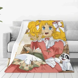 Candy Candy Anime Kurin Gebreide Deken Fleece Anni 80 Cult Kleur Art Lichtgewicht Werpdeken Voor Autobank Bedsprei