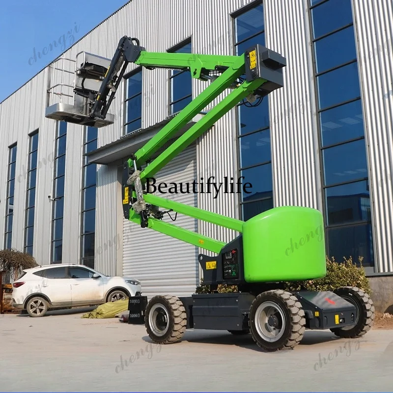81 Articulated Boom Lift Aerial Work Platform Scissor Lift Automatic Aerial Work Vehicle Electric Ladder Mobile Deposit EXW