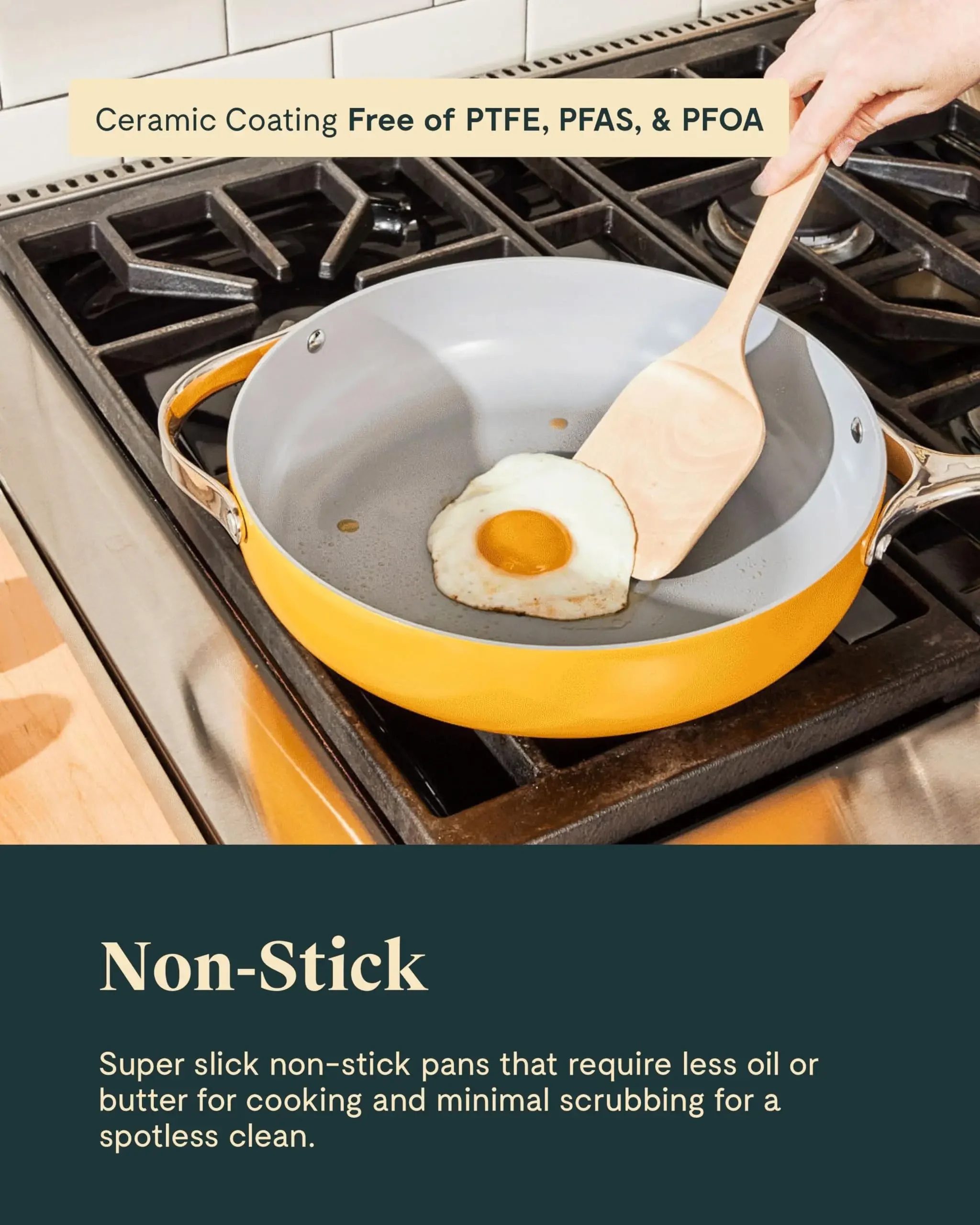 Nonstick Ceramic Cookware Set Pots Pans Lids And Kitchen Storage Non Toxic PTFE & PFOA Free Oven Safe