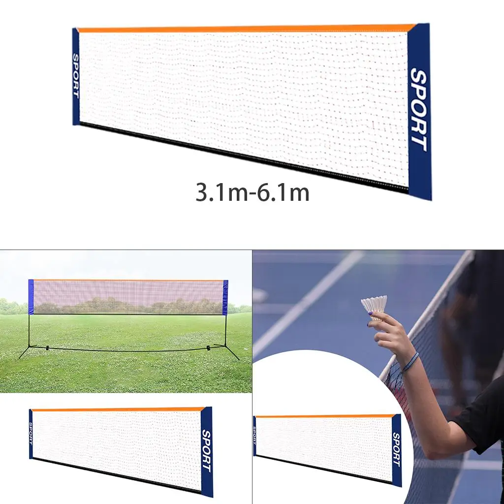 Portable Badminton Net Sports Replacement Training Setup Volleyball Net for Tennis Training indoor Sports