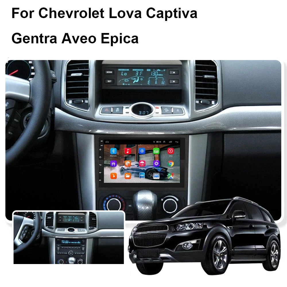 Android 13 Auto 2 Din Radio Gps Voor Chevrolet Lova Captiva Gentra Aveo Epica 2006-2011 Carplay Androidauto Multimedia Speler