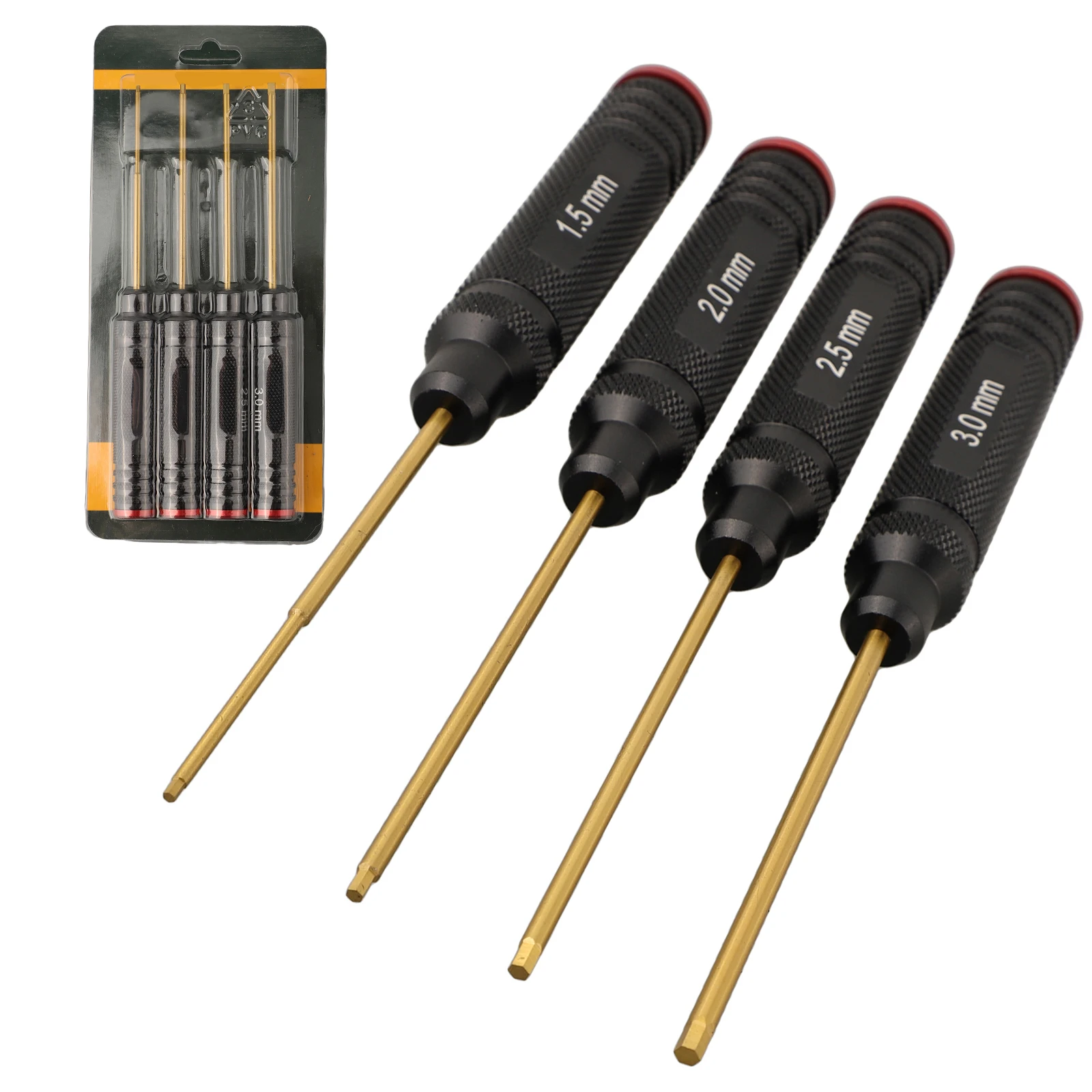 1/4Pcs Hex Screw  Driver Set Hexagon Screwdriver Tool  Kit For RC Tool Models 1.5/2.0/2.5/3.0mm Hexagon  Wrench Screwdriver Tool