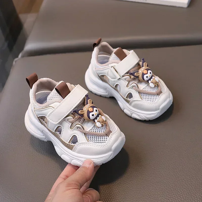 Summer Toddler Baby Kids Design Walking Shoes Sneakers Sanrio Kuromi Non-slip Casual Shoes Boys Girls Breathable Outdoor Shoes