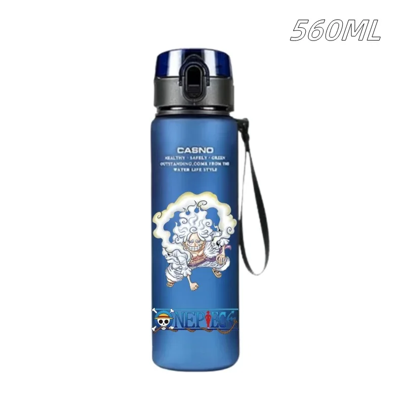 560ML One Piece Water Bottle Luffy Devil Nut Hancock Large Capacity Drinking Cup Portable Outdoor Sport Water Cup Holiday Gift