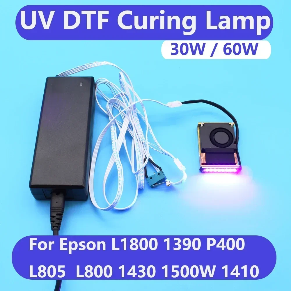 

UV DTF Ink Curing Lamp AB Film For Epson L1800 R1390 1410 L800 L805 P400 Modificate Convert Air Cooling UV LED Ultraviolet Light