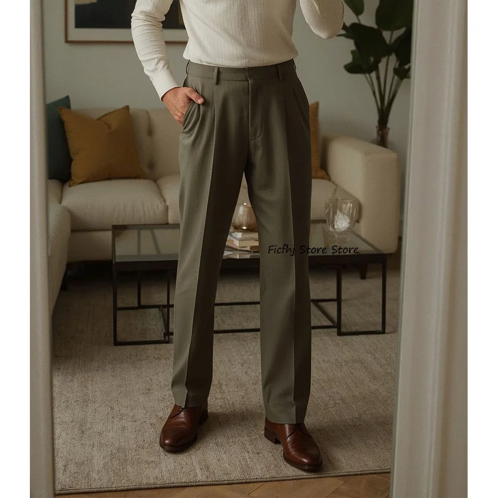 

Классические мужские брюки: формальные, прямого кроя, из полиэстера, однотонные, повседневные, рабочие, пошитые на заказ