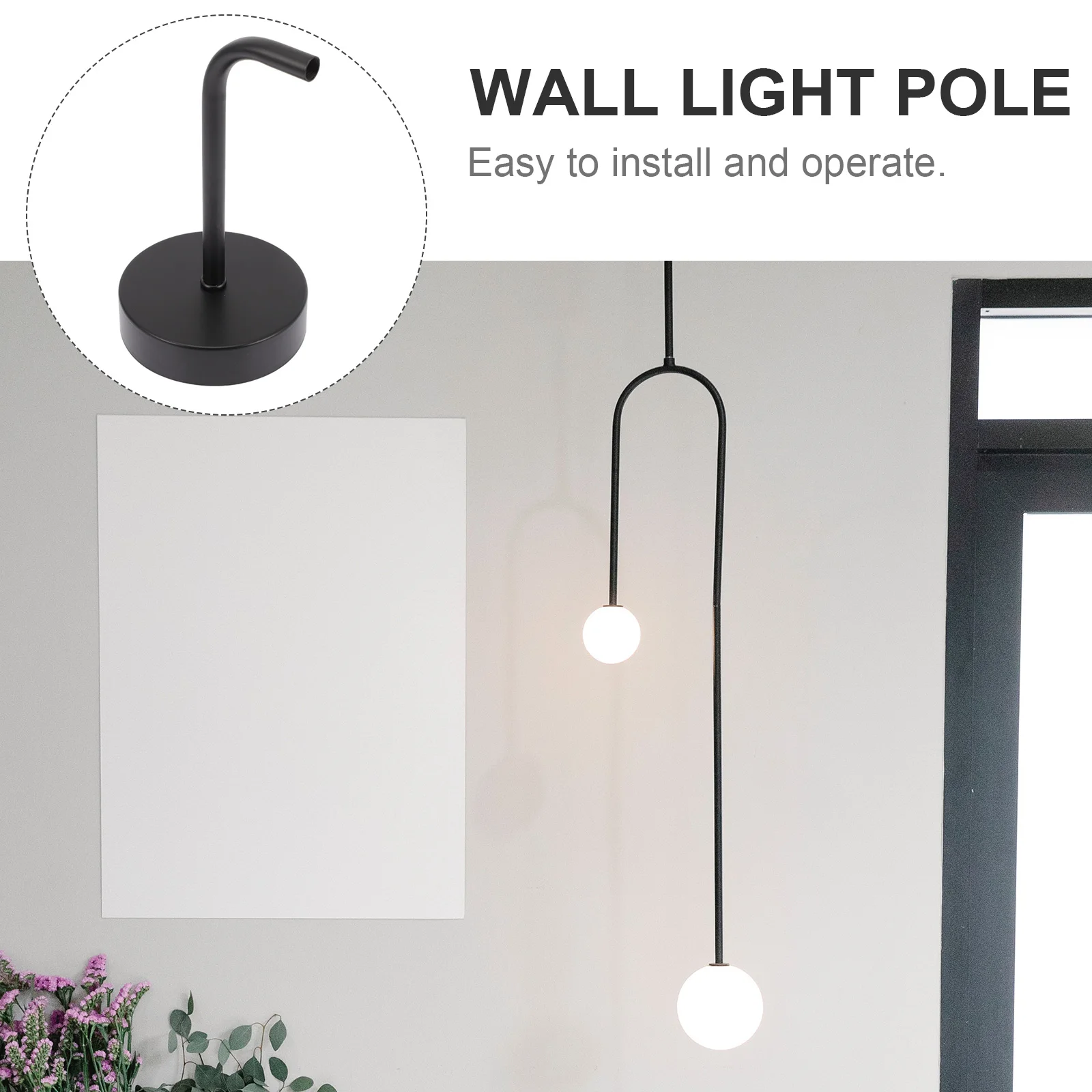 

Wall Lamp Accessories High Strength Metal Stand Light Support Bracket Pole Home Bedroom Decor DIY Project Supplies Stable