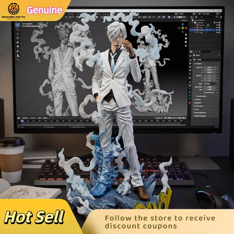 

В наличии: Коллекционная аниме-фигурка Санджи (One Piece), статуэтка, декоративное украшение для рабочего стола, креативный подарок на день рождения