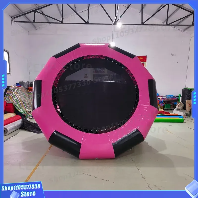 Commercial Inflatable Water Trampoline Floating Bounce Platform for Lake Pool Adult Kids Household Use Durable PVC Material