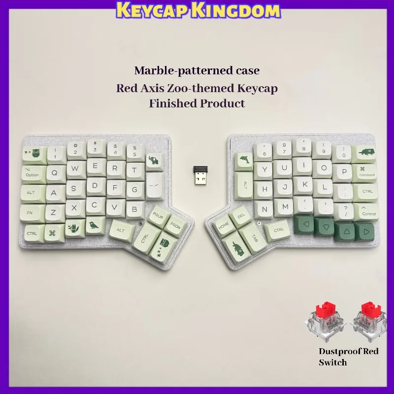 Redox Wireless 2.4G Split Mechanical Keyboard Ergonomically Designed Customizable VIAL Hot-swappable Tablet/Laptop Keyboard