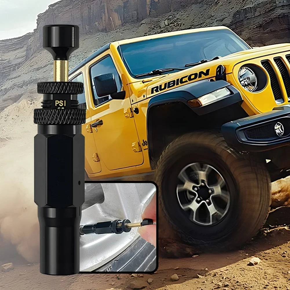 

4PCS Tire Deflation Valve Air Release Valve Portable Quick Pressure Reducing Valve For Wheel With 10-30 PSI Auto-Stop Function