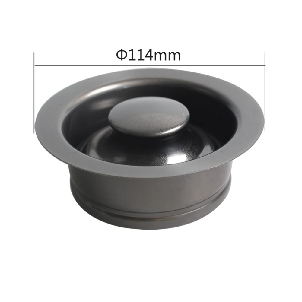 Tappo per lavello da cucina da 114mm coperchio per tappo scarico flangia scarico universale in acciaio inossidabile 304 per apertura serbatoio dell'acqua 88-95mm