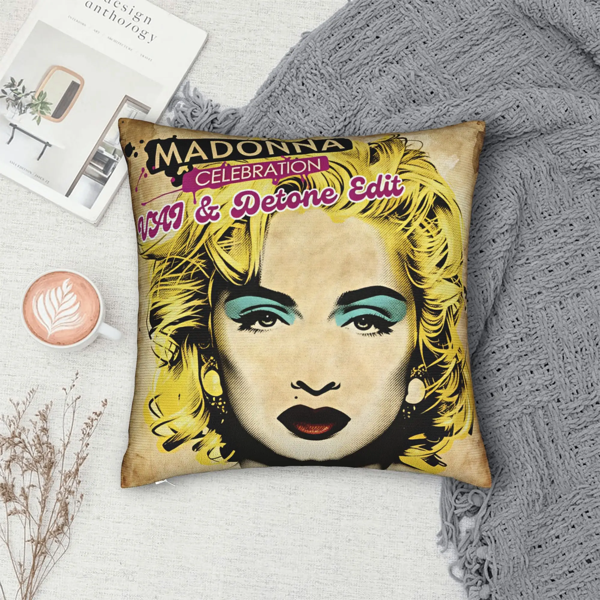 Pillow Cover M-Madonna Confessions I Feel So Free  Funny Pillow Case For Sofa Home Decoration Pillowcases