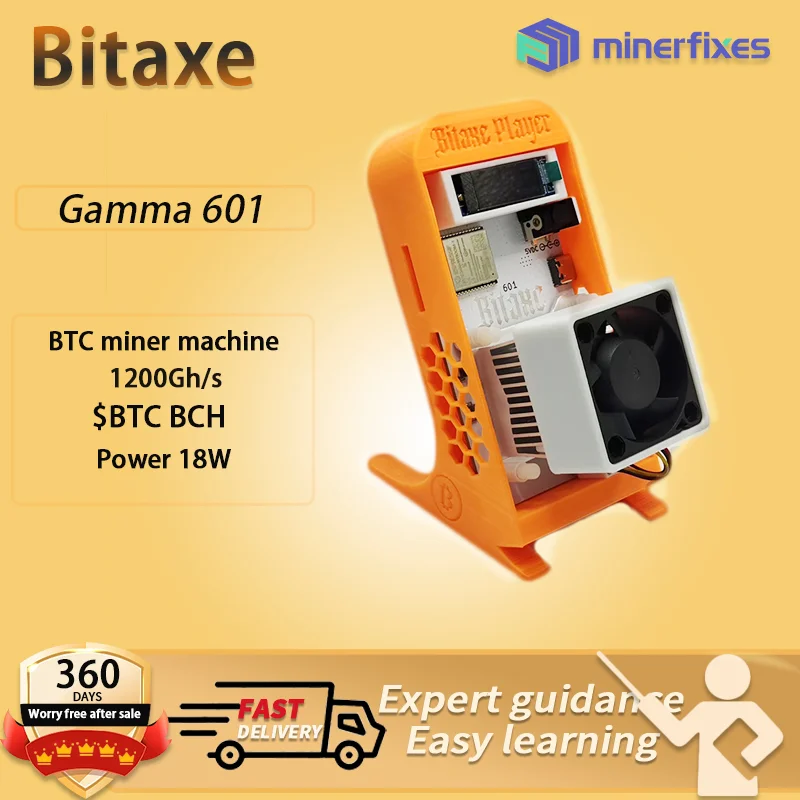 新しい暗号通貨BTC Bitaxe Gamma 601 1.2TH/SをEU PSU付きのS21 Pro Solo Bitcoin Minerから出荷できます