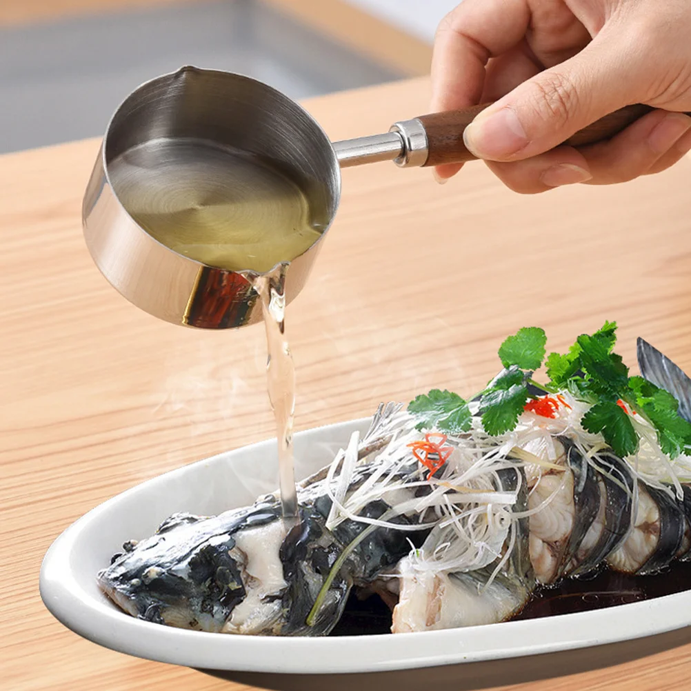 Butter Stainless Steel Small Baby Pans Ladle Spoon Cookware 304 Frothing Pitcher Mini Sauce