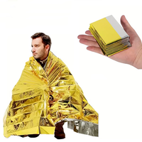 210x160cm Outdoor Multifunctional Insulation Blanket Double Sided Silver Gold Survival Life-Saving Blanket for Emergency Use