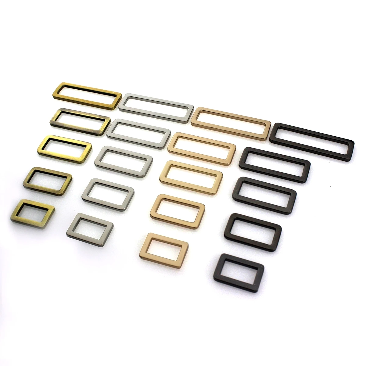 1pcs Metal Retangle Ring Buckle Loops for Webbing Leather Craft Bag Strap Belt Buckle Garment DIY Accessory 20/25/31/38/50mm