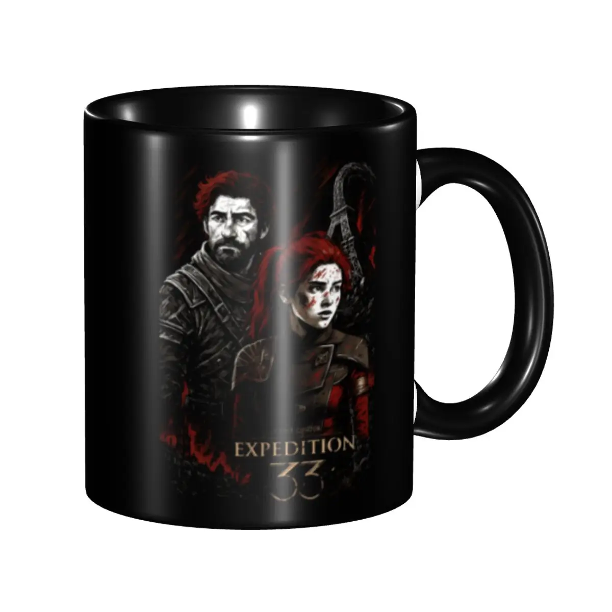 

Video Game Clair Obscur Expedition 33 Coffee Mugs DIY Personalized Ceramic Tea Milk Mug Cup
