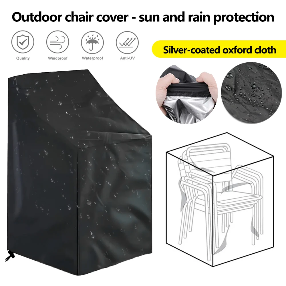 1pc Patio Chair Cover Waterproof Outdoor Garden Furniture Protect Universal Lounge Deep Seat Cover Easy-Going UV Resistant image 2