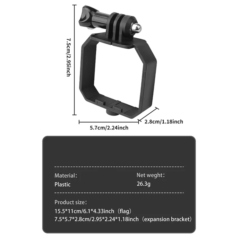 ABKI-pour DJI MINI 4 PRO/MINI 3/MINI 3 PRO support d'extension supérieur support de caméra pour accessoires Insta360