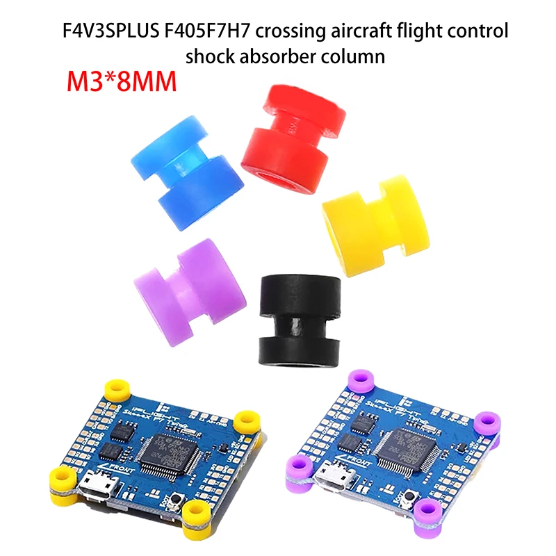 20 pçs m2/m3 rc bolas de amortecedor de borracha para f4v3splus f405f7h7 controlador de vôo fpv quadcopter anti vibração montagem bola