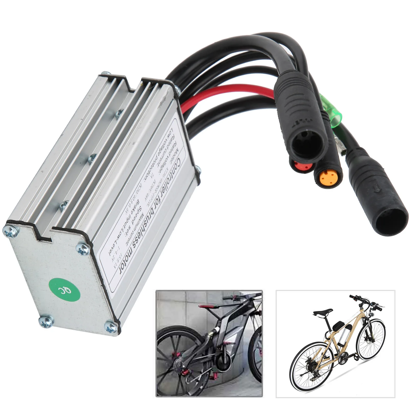 

6 Tubes 36V 48V KT‑15A Waterproof DC Motor Controller with Lamp Line for Electric E‑Bike Controller Motor Controller