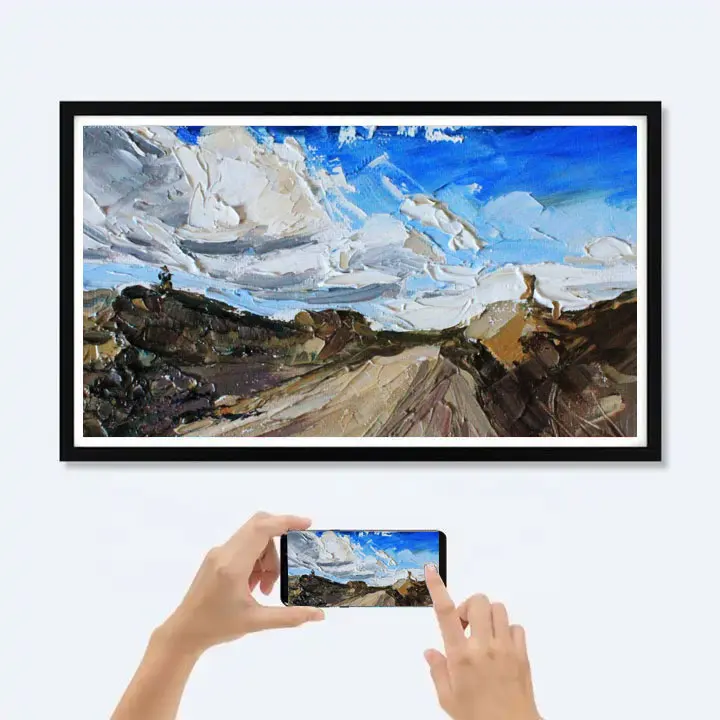 

High Resolution 21.5 Inch Digital Picture Frame Nft Wifi Digital Photo Frame Digital Canvas Nft Display