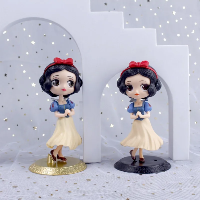 Disney Anime Fairy tales big eye Snow White doll birthday cake desktop Decoration Pendant girl children gift Handmade toys model