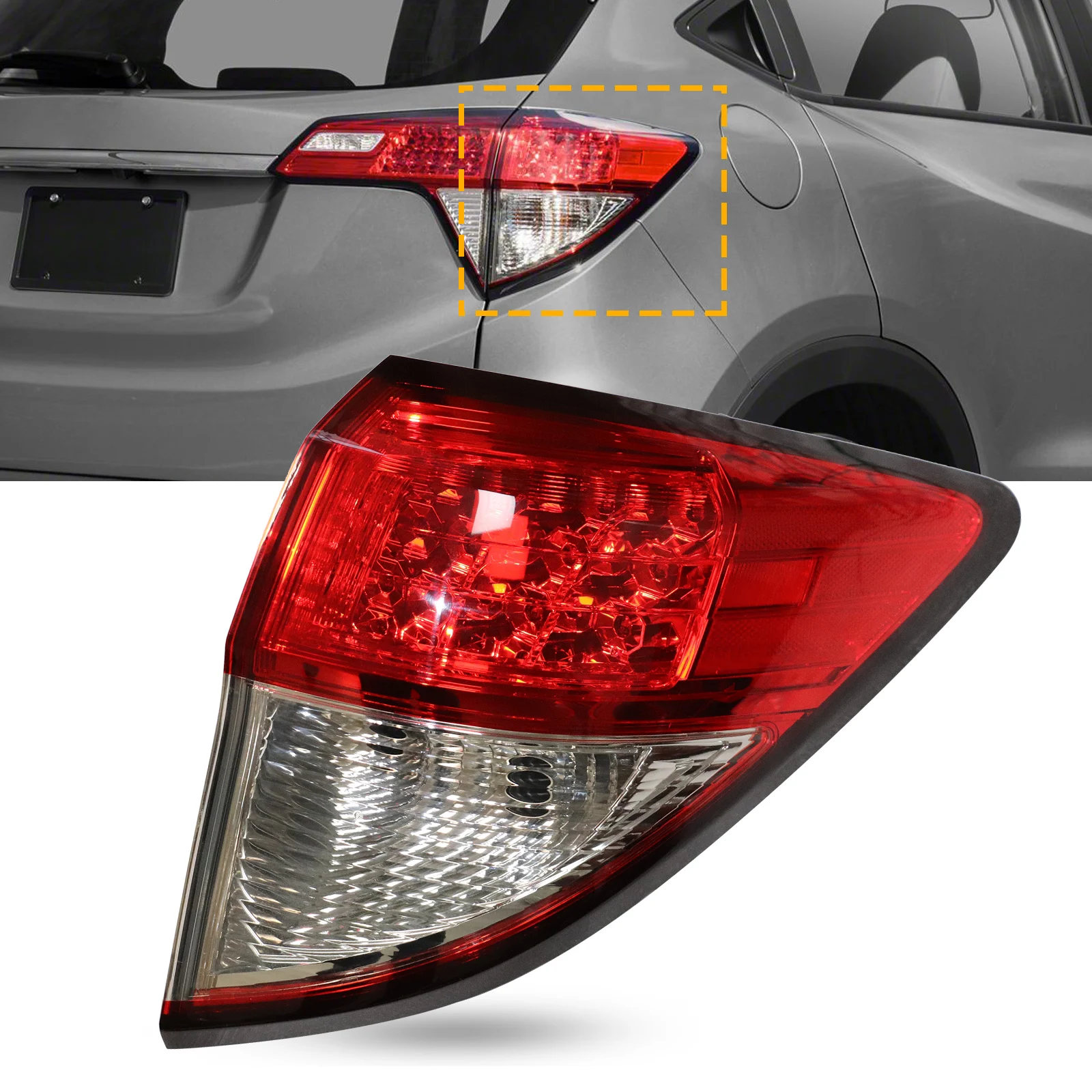 

For Honda HRV 2019 2020 Right Passenger Side Outer Tail Light Brake Lamp RH Taillights Assembly Brake Lamps LED Taillight Rear